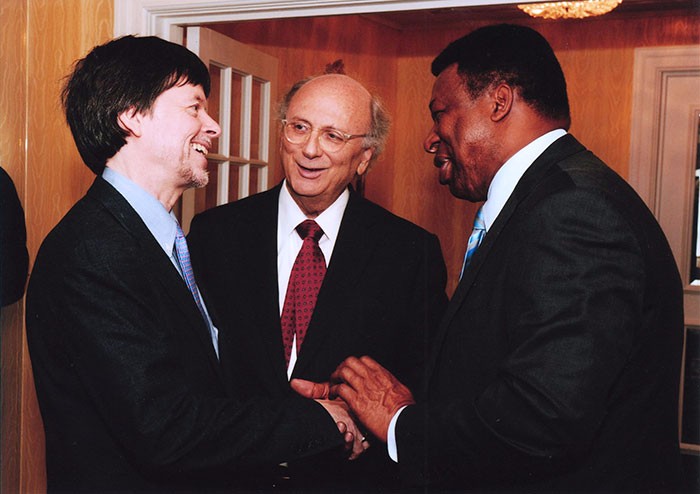 Dale Chapman and Ed Hightower meeting Ken Burns